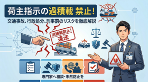 荷主が指示する過積載：貨物利用運送事業者の責任とリスク回避