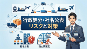 貨物利用運送事業者の行政処分公表：社名掲載期間と再発防止策